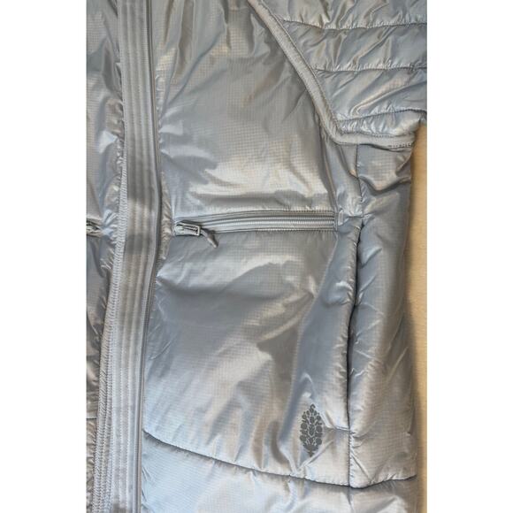 Free People Movement Ice Blue Down Packable Liner Jacket Coat XS NEW Oversized - Picture 12 of 15